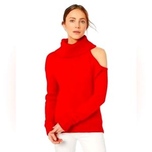 GUESS cold shoulder turtle neck
